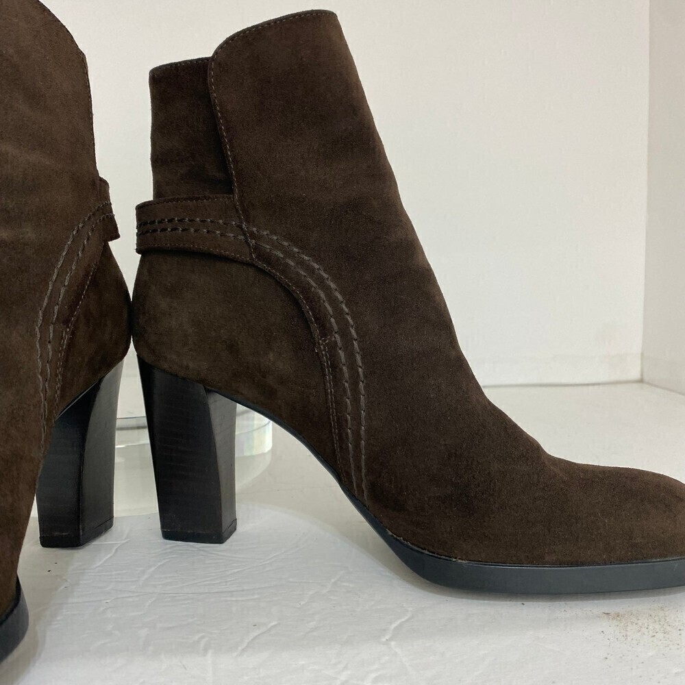 TOD'S Brown Suede Boots Size 7 - Picture 2 of 12